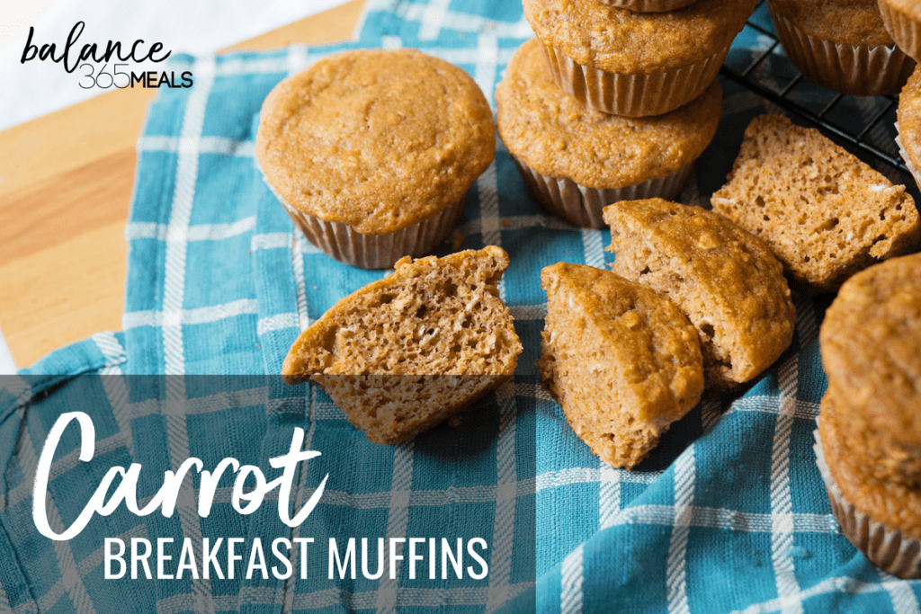 Carrot Breakfast muffins with no added sugar! Easy enough for a weekday morning and healthy enough for the whole family. These whole wheat muffins are fluffy and reminiscent of carrot cake but without the calories. Great for packing your kid’s lunch box or eating on the go. 