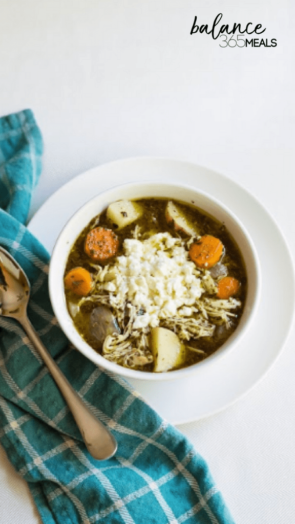 Warm up with a hot bowl of herby pesto chicken stew. Carrots sweeten the pot while the potatoes soak up the delicious chicken and pesto broth. This meal is freezer-friendly!
