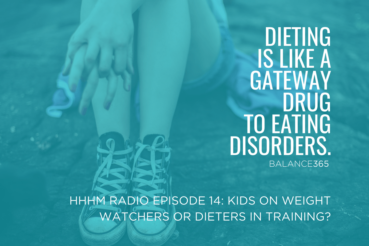 Annie, Lauren & Jen, founders of Healthy Habits Happy Moms and Balance365, come together to discuss Weight Watchers’ new diet program for teens, diet culture and eating disorders and what parents who are worried about their kids’ weight can do. Concerned about “skyrocketing obesity rates”? Settle in for a candid discussion about what the numbers really say and how we can leave a legacy of healthy body image for our kids.